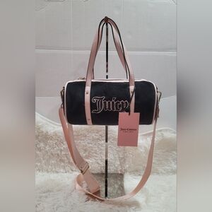 Juicy Couture Queen Of Everything Barrel Bag Liquorice Powder  Color Bra…